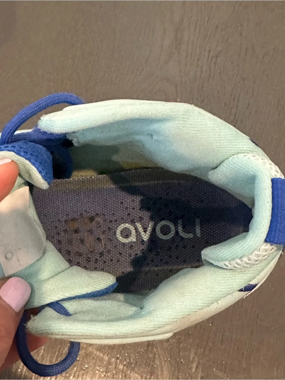 Avoli Mid Volleyball Sneakers Blue Mint Women’s Size 10.5 Court Sneakers